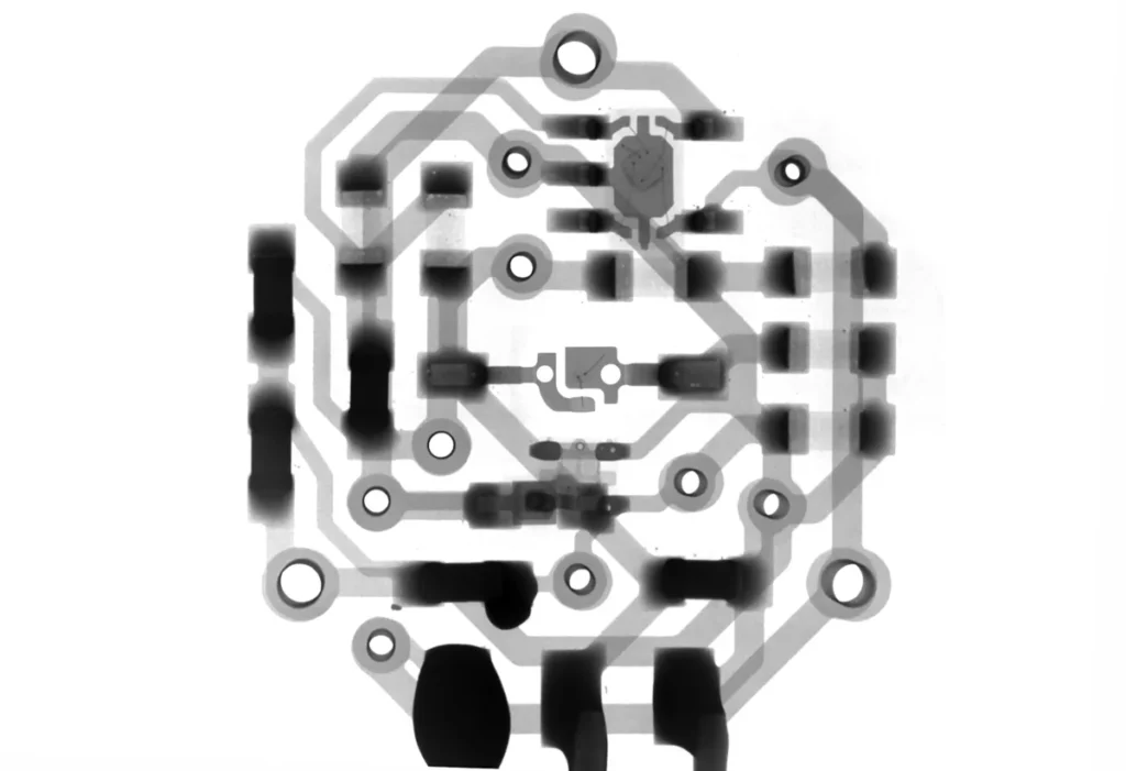 Röntgenbild von einem Stromkreis, Sensor